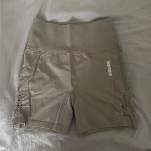 Gymshark Women's Beige Athletic Shorts